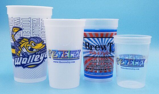 Plastic Stadium Personalized Cups / 50 Count