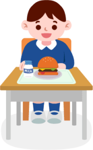 Child Eating Burger