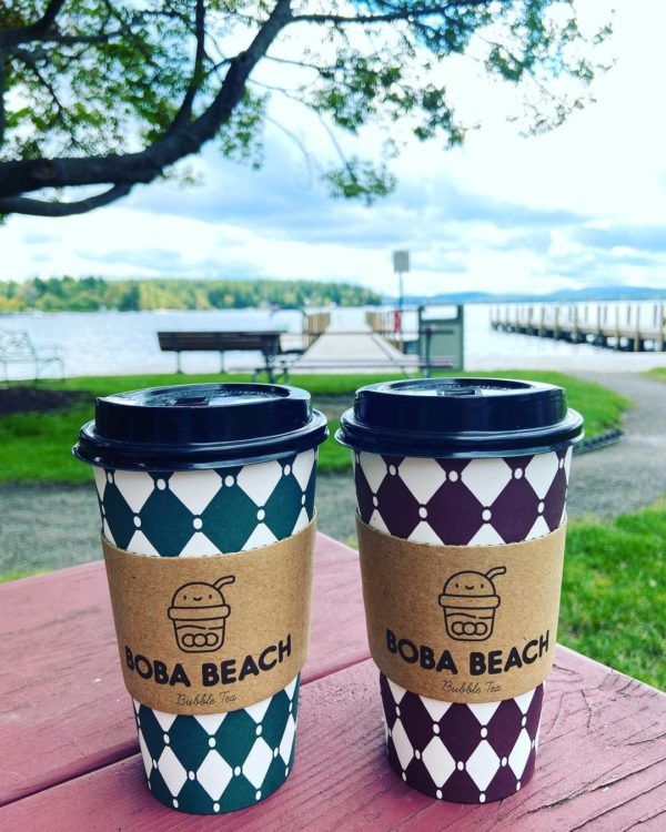 Boba Beach Coffee Sleeves