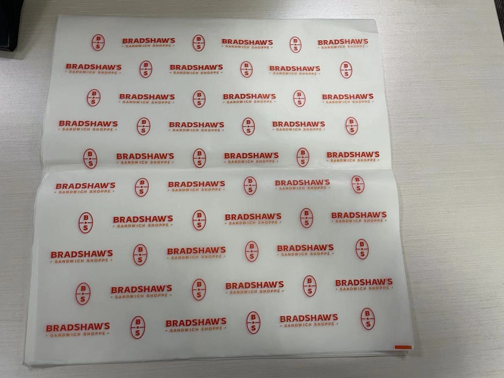 Custom Printed Wax Paper  100% Food Safe Greaseproof Paper