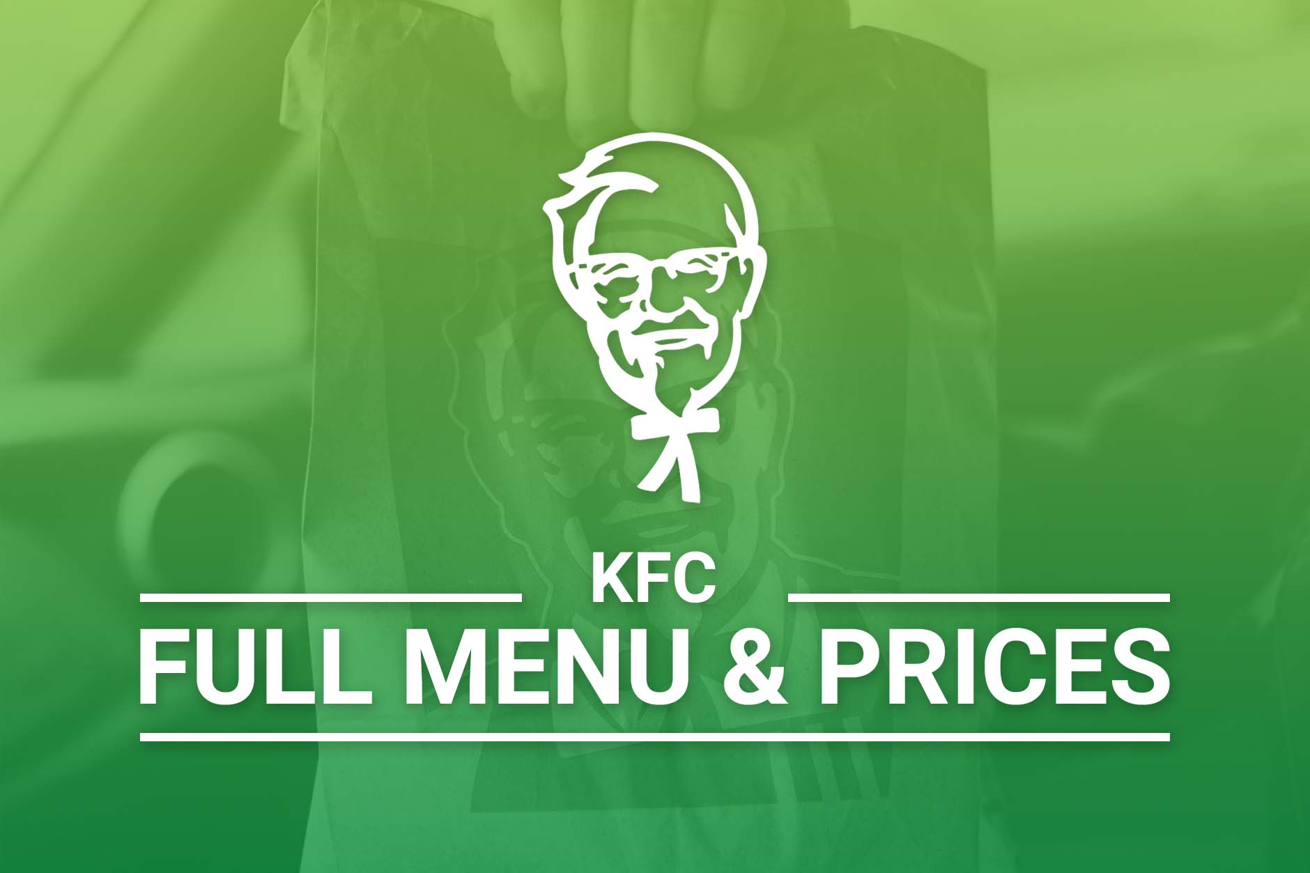 KFC Menu & Prices