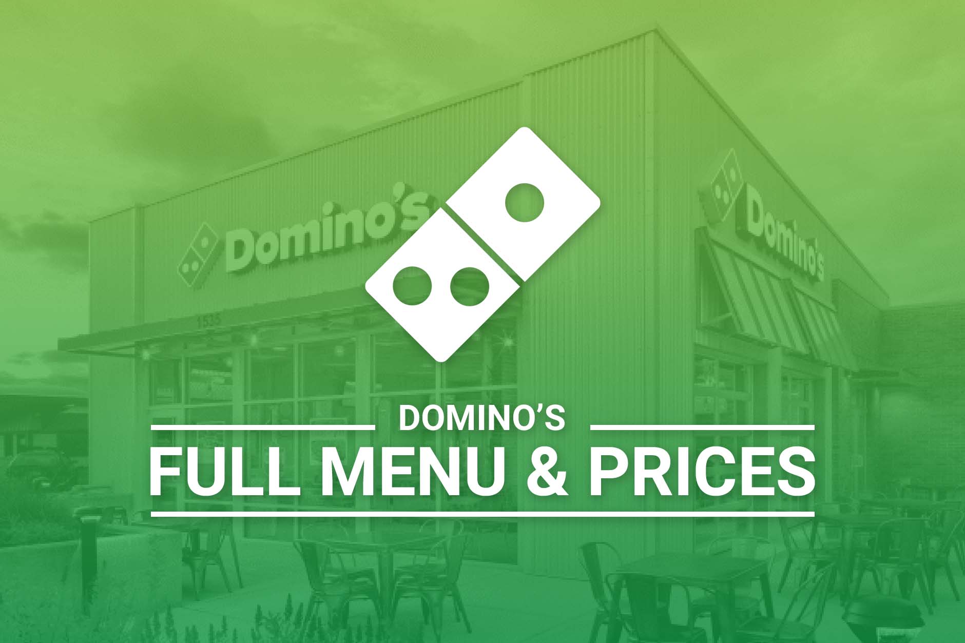 domino's full menu and prices